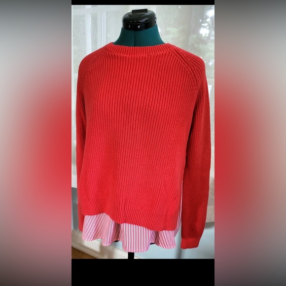 Ralph Lauren Sweater faux button up bottom S - Picture 2 of 5